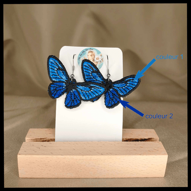 Boucles d'oreilles Papillons Personnalisables 