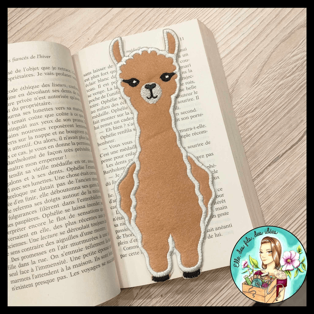 Marque page Lama