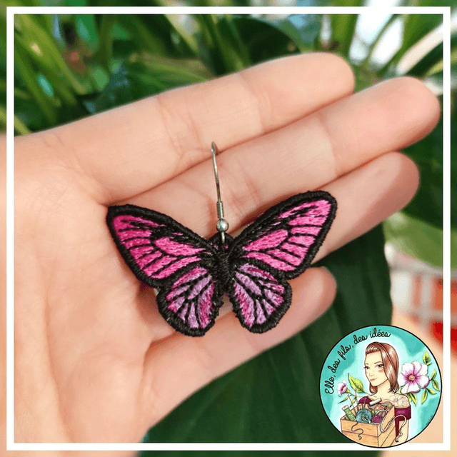 Boucles d'oreilles Papillons Personnalisables 