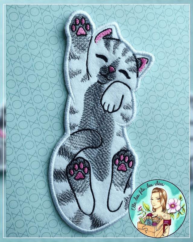 Marque page chat Blanc